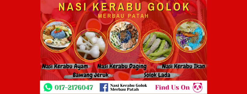 NASI KERABU GOLOK MERBAU PATAH